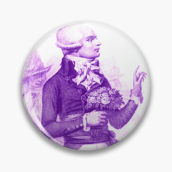 Item preview, Robespierre in Purple with Bouquet designed and sold by cimourdain.