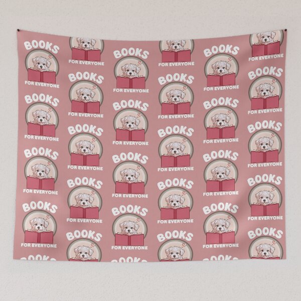 Item preview, Books are for everyone. Cute maltese puppy reading designed and sold by MySciPic.
