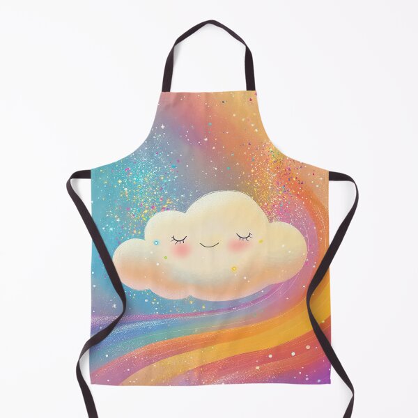 Item preview, Cartoon Funny Colorful Smiling Cloud at Sunset - Funny Children design designed and sold by TheArtistOf2022.