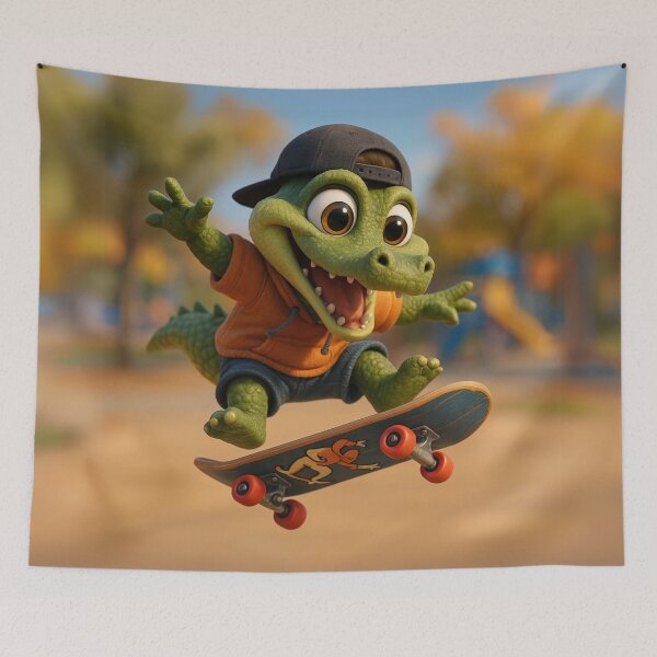 Item preview, Skater Crocodile designed and sold by Sillytoe.