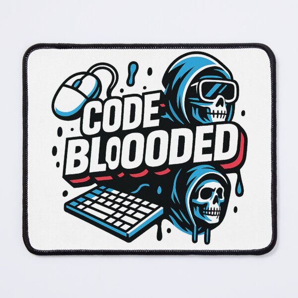 Item preview, Code Blooded | Hacker Skull Programmer Hoodie Art designed and sold by KateVil.