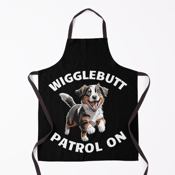 Item preview, Wigglebutt Patrol On. Australian shepherd puppy designed and sold by MySciPic.