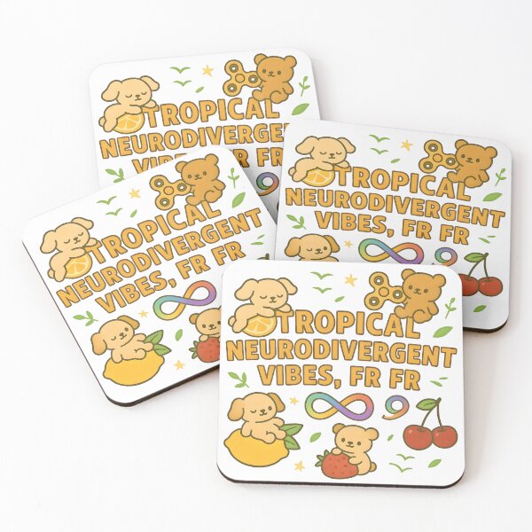 Item preview, Tropical Neurodivergent Vibes Fr Fr Cute Bears ADHD Autism Pride Gift designed and sold by AnnDesignStudio.