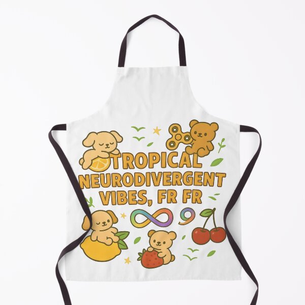Item preview, Tropical Neurodivergent Vibes Fr Fr Cute Bears ADHD Autism Pride Gift designed and sold by AnnDesignStudio.