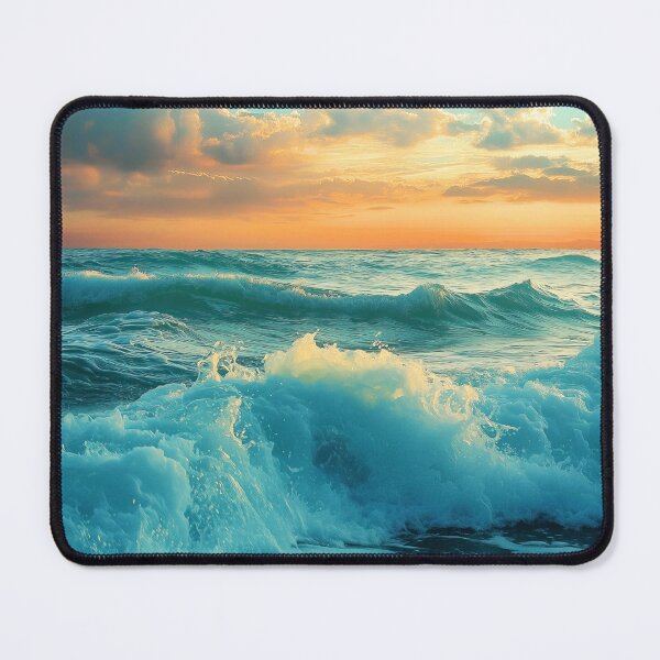 Item preview, Wave in rough ocean at sunrise - Landscape photography designed and sold by TheArtistOf2022.