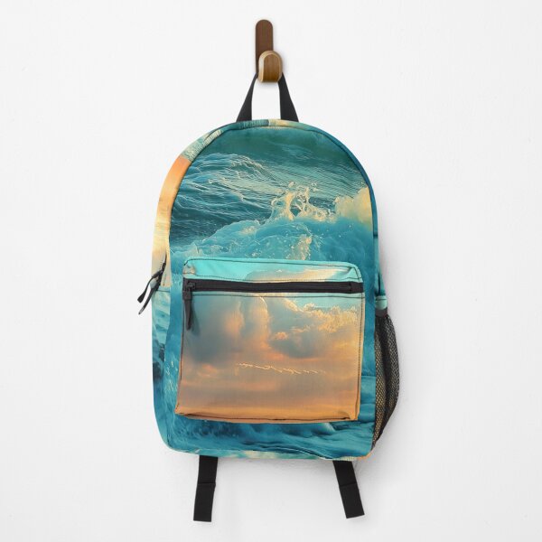 Item preview, Wave in rough ocean at sunrise - Landscape photography designed and sold by TheArtistOf2022.