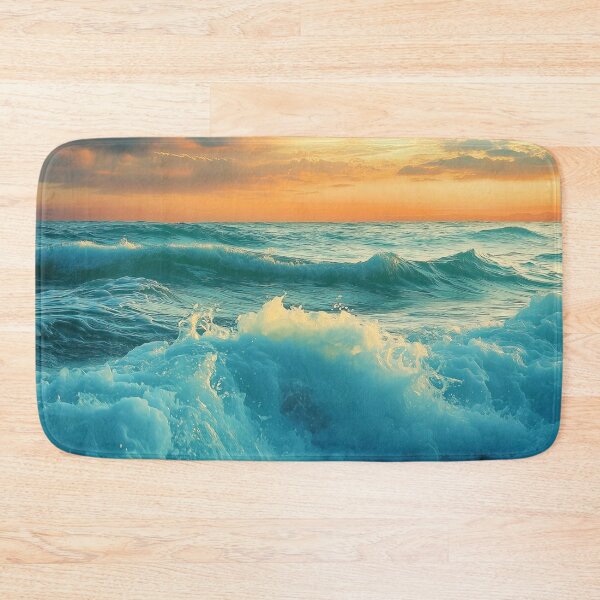 Item preview, Wave in rough ocean at sunrise - Landscape photography designed and sold by TheArtistOf2022.