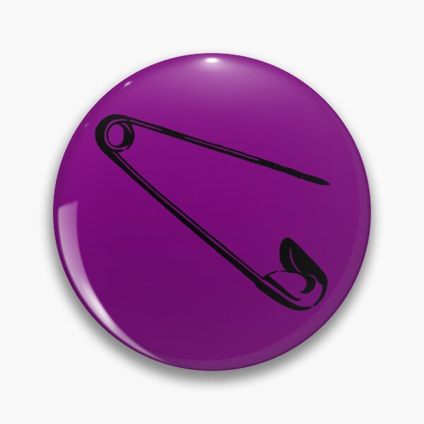 Item preview, Safety Pin - Purple designed and sold by destelloacido.