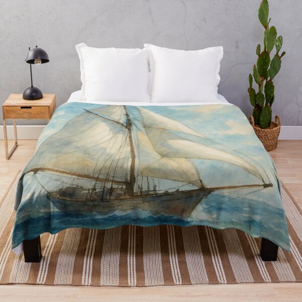 Item preview, Boat in the see designed and sold by TodoNatural.