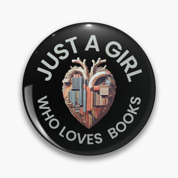 Item preview, Just a girl who loves books. Heart with books (grey) designed and sold by MySciPic.