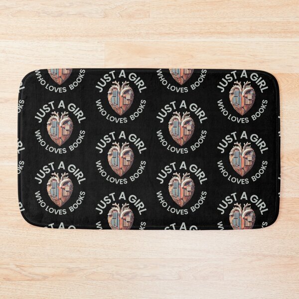 Item preview, Just a girl who loves books. Heart with books (grey) designed and sold by MySciPic.