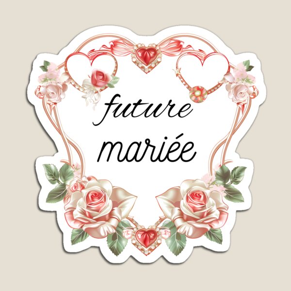 Aperçu de l'œuvre Future Mariée – Cadeau EVJF & Fiancée Stylée créée et vendue par kablon art ⭐⭐⭐⭐.