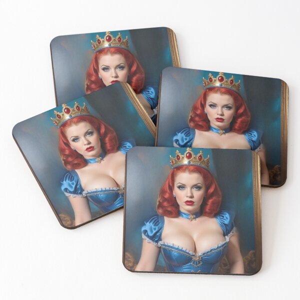 Item preview, Medieval Queen Red Head Pin Up designed and sold by MissSaylor.