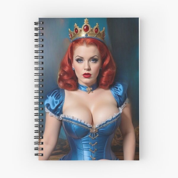 Item preview, Medieval Queen Red Head Pin Up designed and sold by MissSaylor.