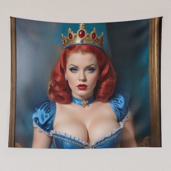 Item preview, Medieval Queen Red Head Pin Up designed and sold by MissSaylor.