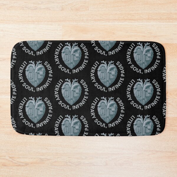 Item preview, Literary soul, infinite pages. Grey heart with books designed and sold by MySciPic.