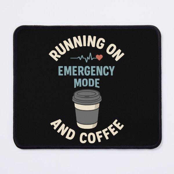 Item preview, Emergency Mode Active – Fueled by Coffee designed and sold by HandicraftArt.