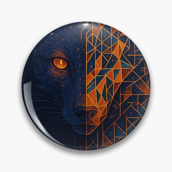 Item preview, Cyber Spirit Fox – Surreal Geometric Animal Art | Glitch Neon Cosmic Design designed and sold by TrendznHitz.
