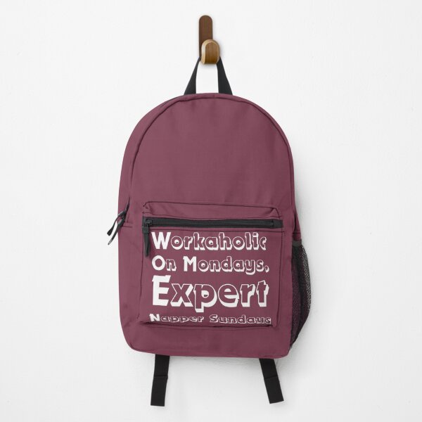 Item preview, Women: Workaholic On Mondays, Expert Napper Sundays (white) designed and sold by MySciPic.