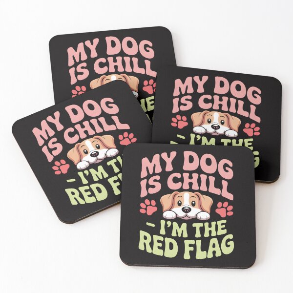 Item preview, Dog Is Friendly I Am Not – Red Flag Dog Humor Shirt designed and sold by Slavicsoul.