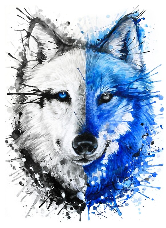 "Watercolor Wolf" By Potter-Art | Redbubble