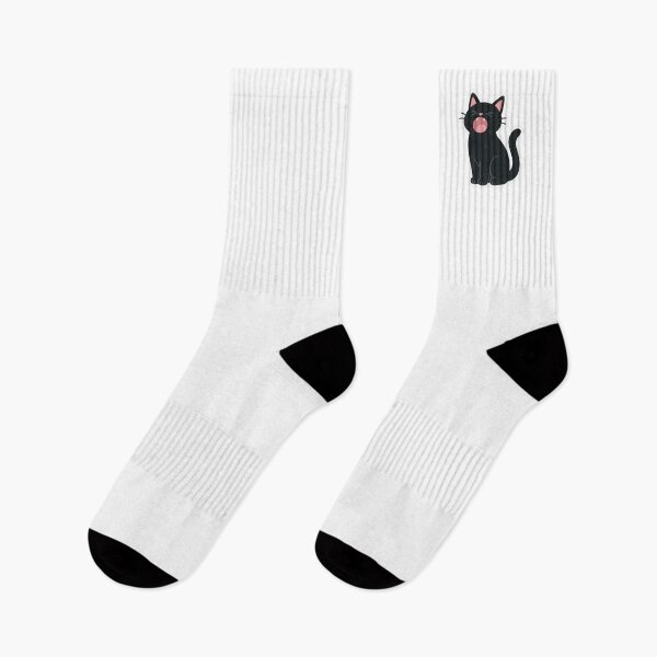 Item preview, Sleepy Black Cat – Yawning Sticker designed and sold by IdleHype.