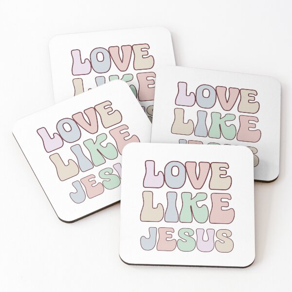 Item preview, Love Like Jesus - Retro Christian Valentine Bible Verse  designed and sold by stylishdzign.