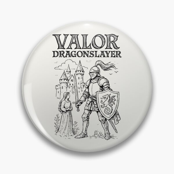 Artikelvorschau, Valor Dragonslayer – Ritter und Prinzessin entworfen und verkauft von SteadyRolling.