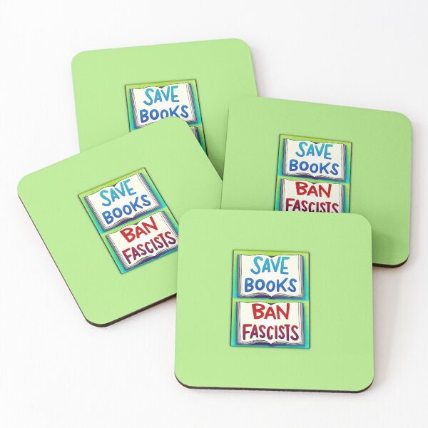 Item preview, Save Books Ban Fascists designed and sold by SiggyZiggy.
