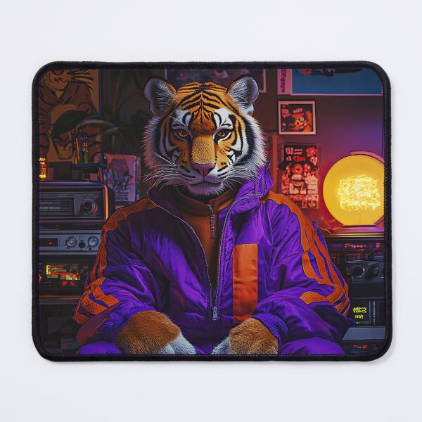 Item preview, Coolest Tiger Street Warrior with Jacket - Surreal Wildlife art designed and sold by TheArtistOf2022.