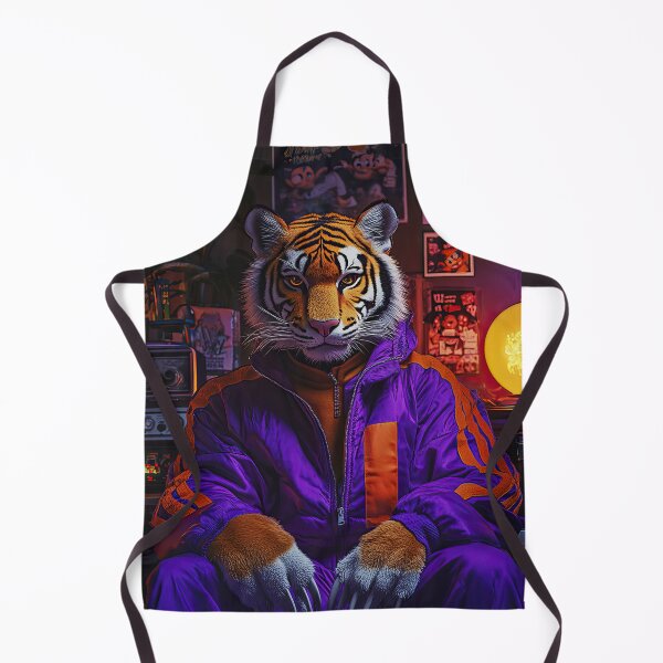 Item preview, Coolest Tiger Street Warrior with Jacket - Surreal Wildlife art designed and sold by TheArtistOf2022.
