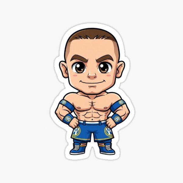 Item preview, John Cena Chibi - 5 Knuckle Shuffle  designed and sold by Justgee92.