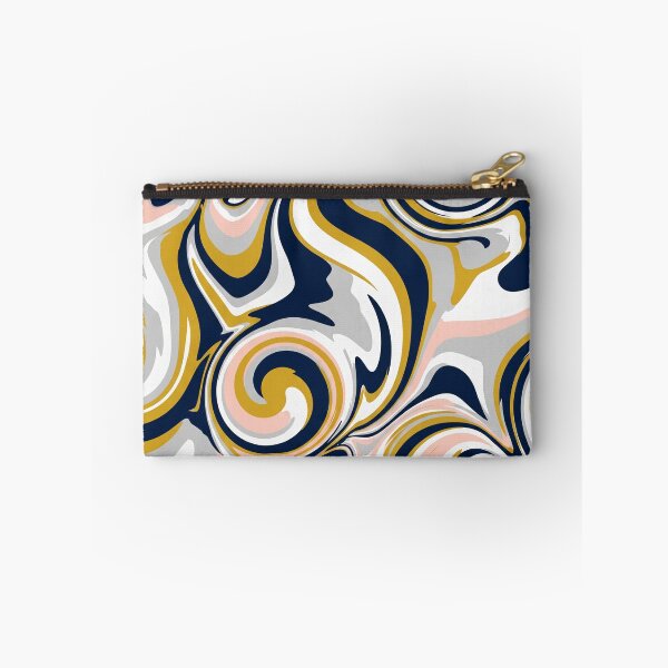 Item preview, Abstract Blue and Gold Marble Swirls designed and sold by Owcomm.