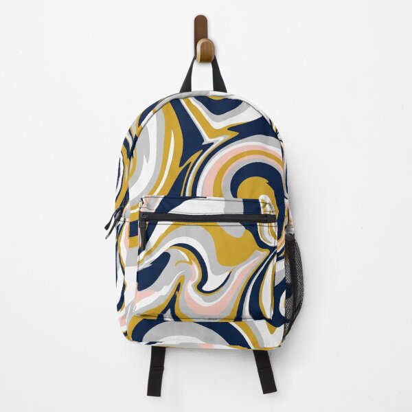 Item preview, Abstract Blue and Gold Marble Swirls designed and sold by Owcomm.
