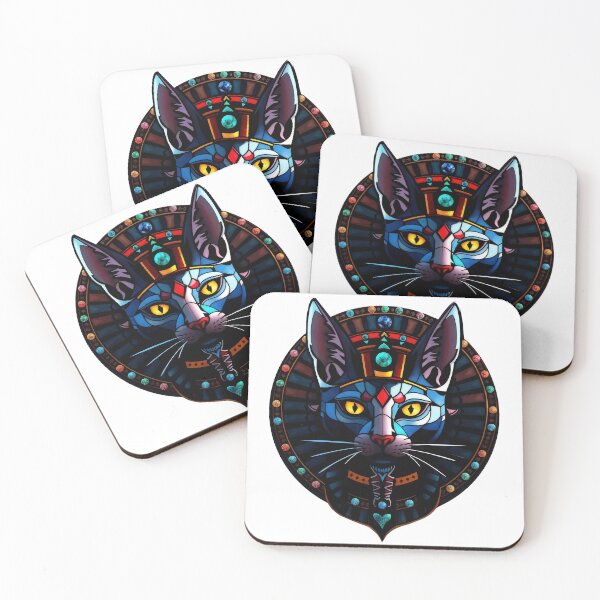 Item preview, Royal Whiskers: A Majestic Cat Portrait in Dazzling Geometry designed and sold by Mysterium AI.