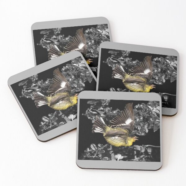 Item preview, Male Lawrence's Goldfinch in Flight designed and sold by CarolM.