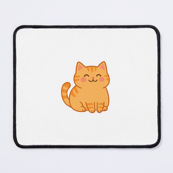 Item preview, Blushy Tabby – Happy Orange Cat Sticker designed and sold by IdleHype.