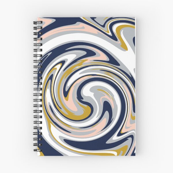 Item preview, Marble Swirls in Navy and Gold designed and sold by Owcomm.