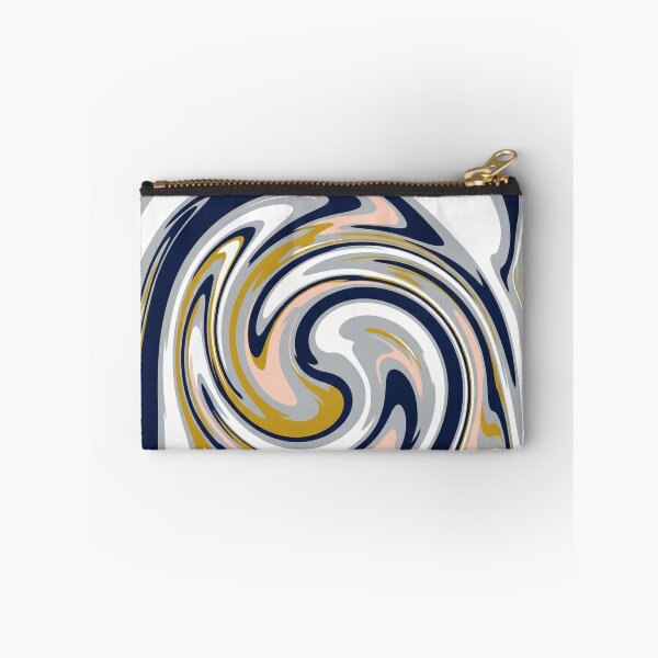 Item preview, Marble Swirls in Navy and Gold designed and sold by Owcomm.