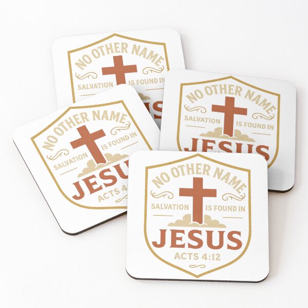 Item preview, Acts 4:12 – No Other Name But Jesus Bible Verse Design designed and sold by SimplySelim.