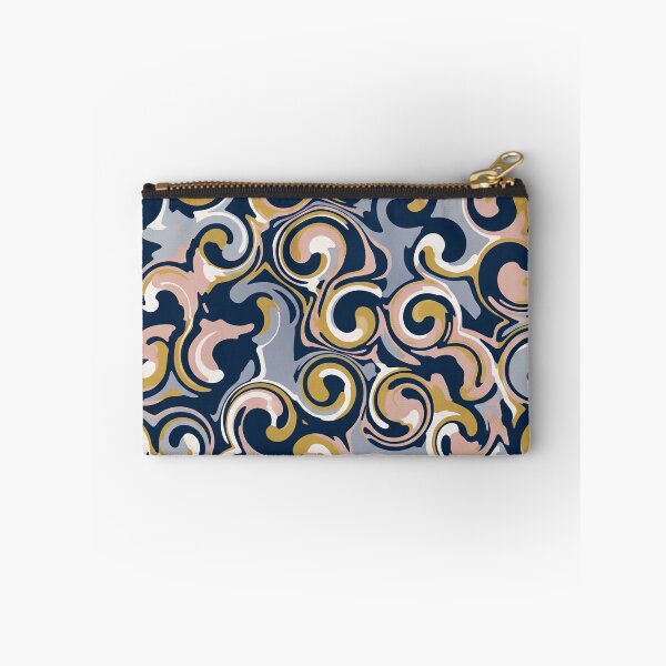 Item preview, Swirl Pattern in Navy and Gold designed and sold by Owcomm.