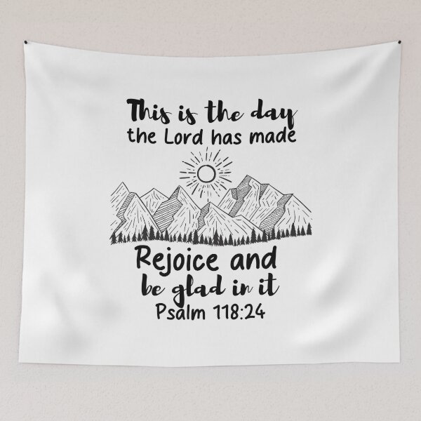 Item preview, Psalm 118 Day the Lord Has Made Bible Verse Design designed and sold by EdifiedExpressions.
