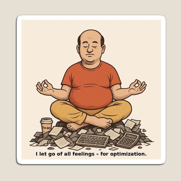 Vista previa del artículo con la obra «Dejé ir todos los sentimientos - para optimizar», diseñado y vendido por click2change.