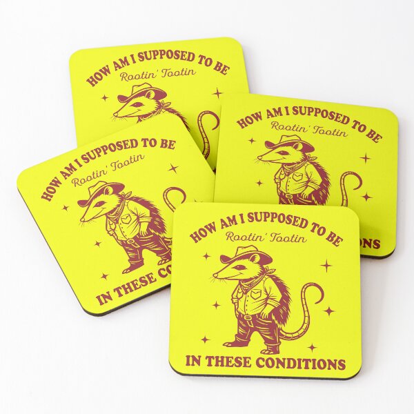 Item preview, rootin tootin, cowboy, possum, tootin, meme, rootin, wild west designed and sold by happinesproject.