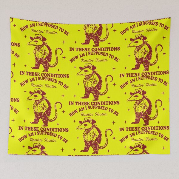 Item preview, rootin tootin, cowboy, possum, tootin, meme, rootin, wild west designed and sold by happinesproject.