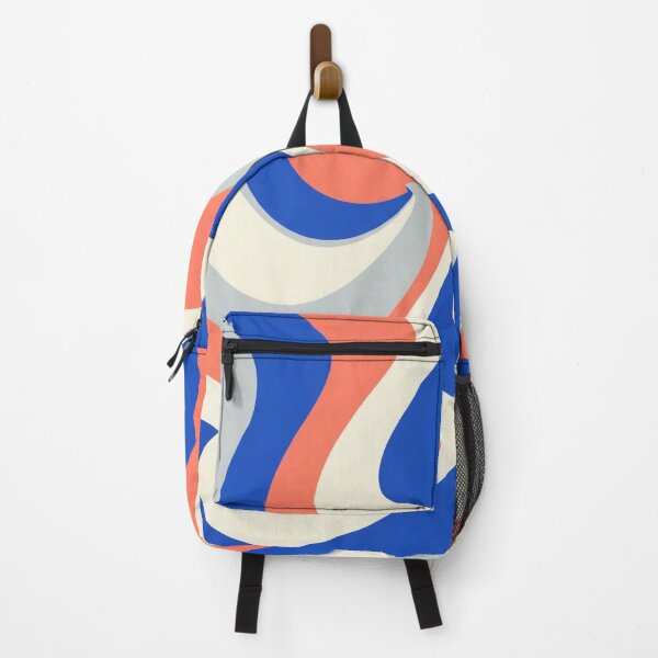 Item preview, Liquid Swirl in Royal Blue and Coral designed and sold by Owcomm.