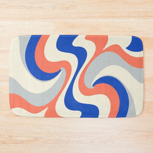 Item preview, Liquid Swirl in Royal Blue and Coral designed and sold by Owcomm.