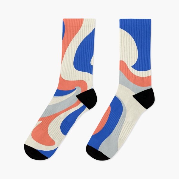 Item preview, Liquid Swirl in Royal Blue and Coral designed and sold by Owcomm.
