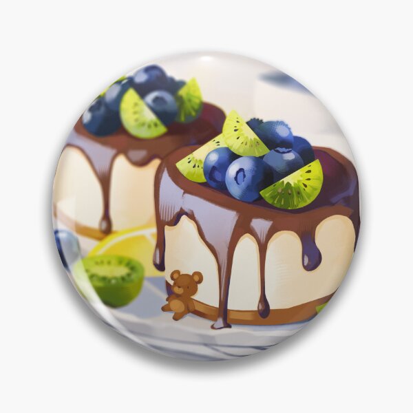Item preview, Blueberry kiwi cheesecake designed and sold by namocchiart.
