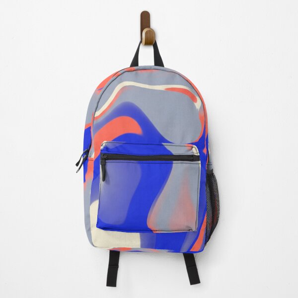 Item preview, Abstract Liquid Motion in Blue and Coral designed and sold by Owcomm.